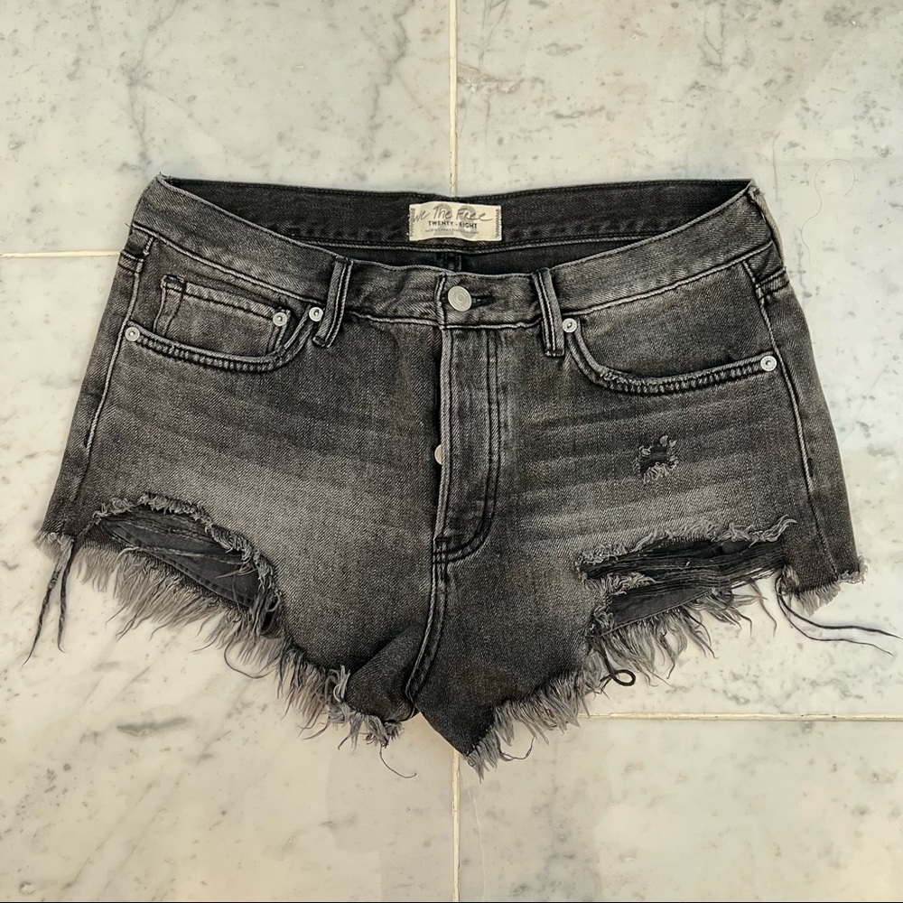 Free people jean shorts
